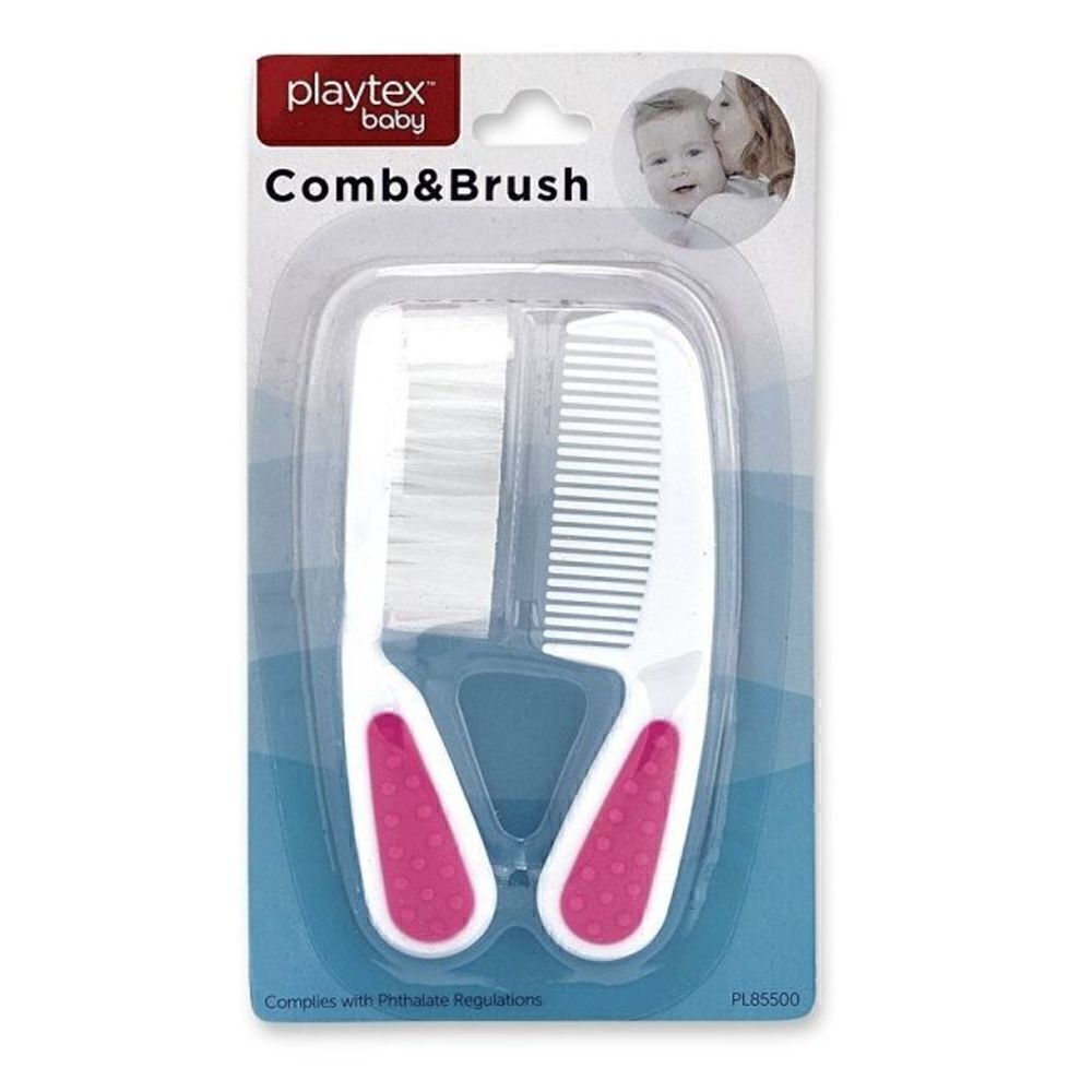 Playtex Baby Brush & Comb Set Pink - Picture 1 of 1